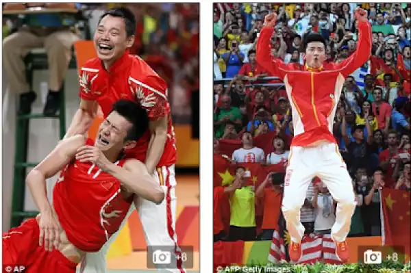 Photos: See How A Chinese Athlete Celebrated After Winning His First Gold Medal